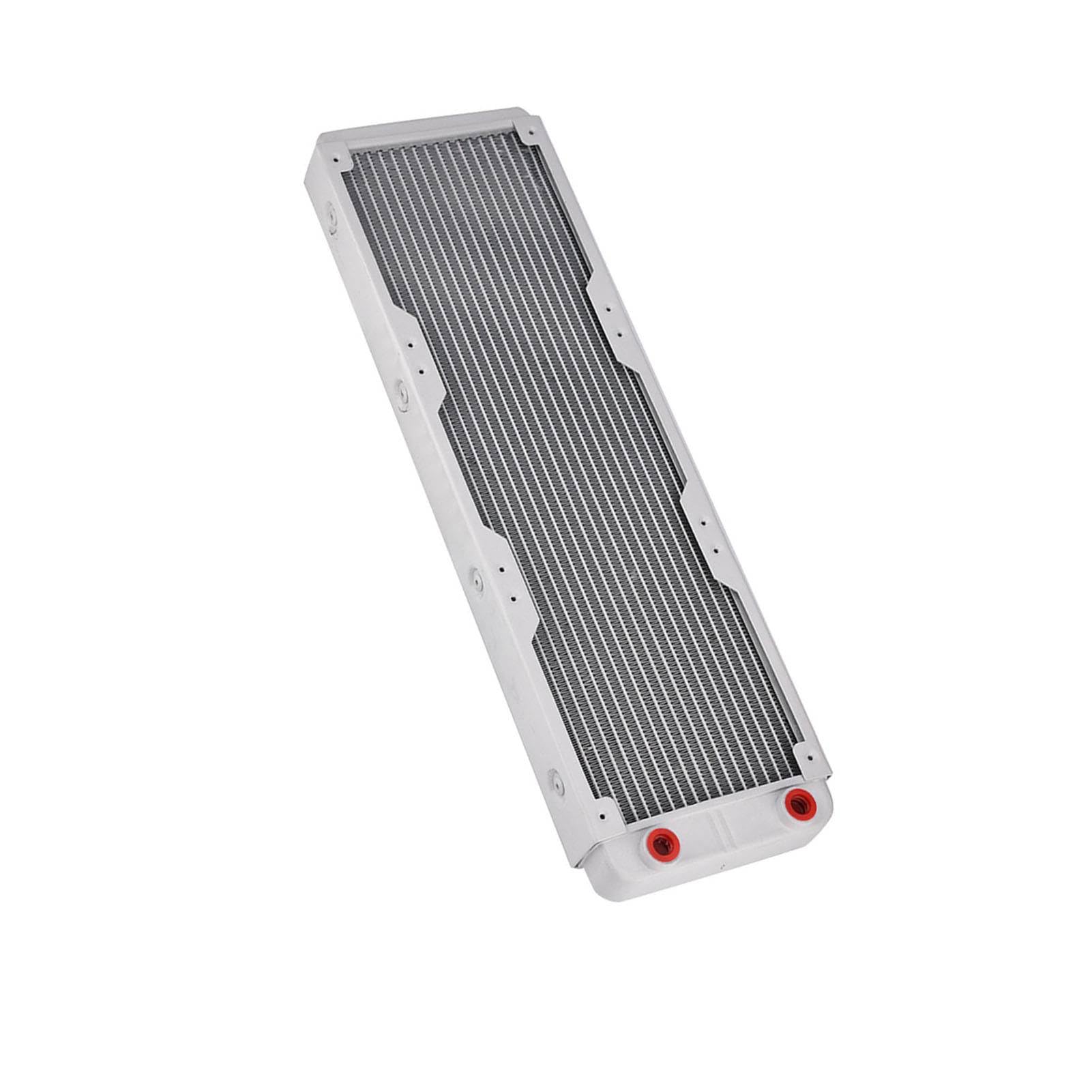 Dissipatore di Calore in Alluminio Ad Alte Prestazioni per Raffreddamento Ad Acqua di Computer e Apparecchiature Bellezza, Durevole e Silenzioso, Bianco (360 mm)