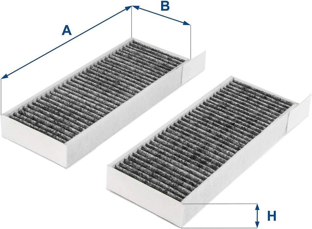 UFI Filters, Filtro Abitacolo ai Carboni Attivi 54.254.00, Filtro Abitacolo per Ricambio, Adatto a Auto, Applicabile su Diversi Modelli Peugeot 308 e 508