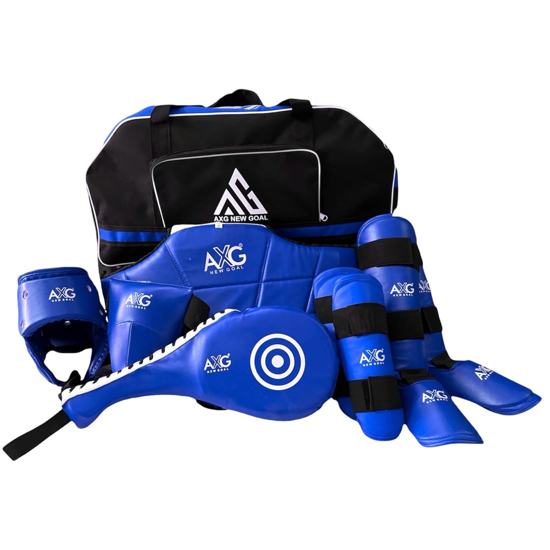 AXG NEW GOAL Durable Taekwondo Combo (Small) with Duffel Cum Backpack for Age Upto 9 Boxing Kit-picture-14