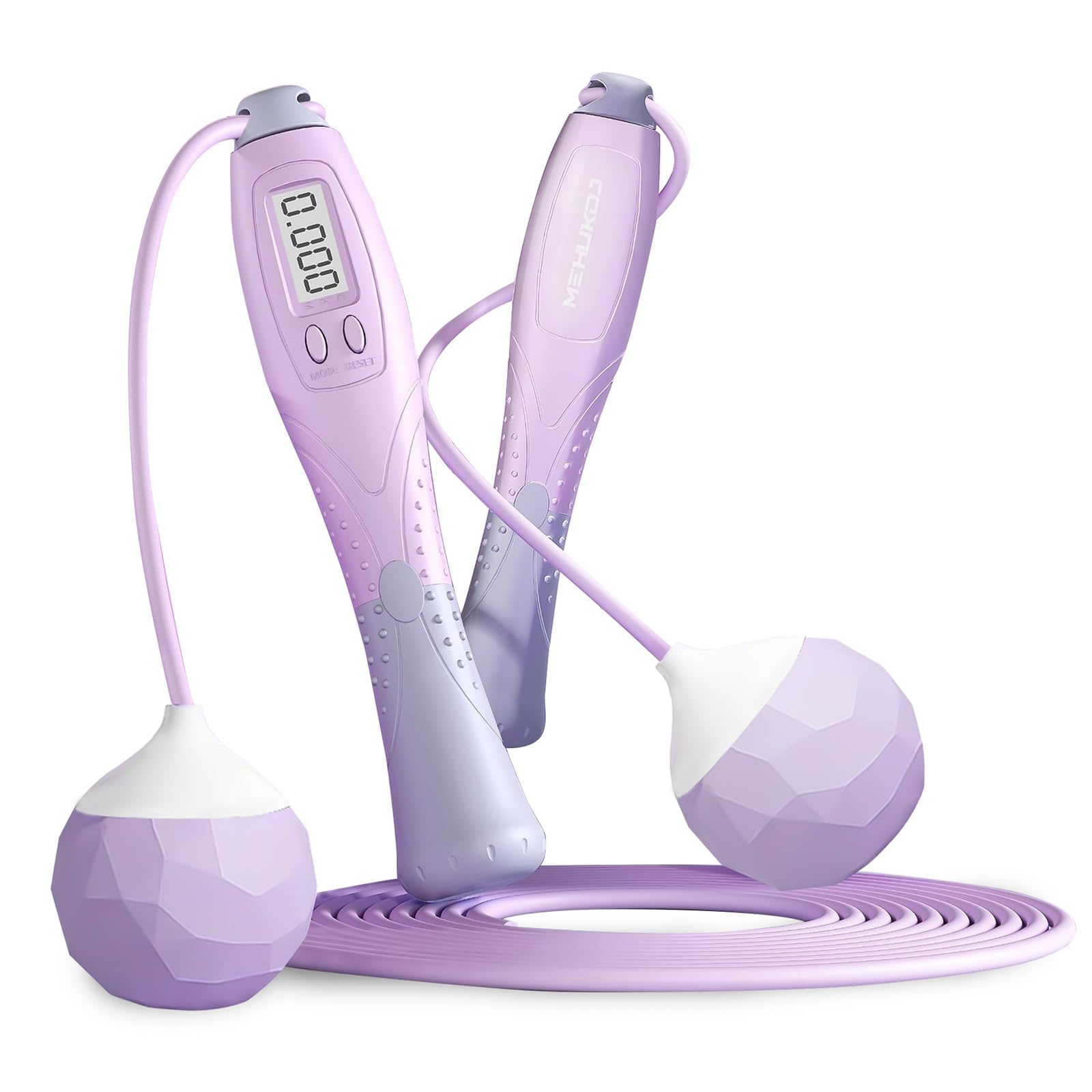 Jump Rope With Counter - Cordless Ropeless Skipping for Fitness Training - Speed Rope With Digital Handle for Exercises - Men, Women and Kids - Wireless Indoor Outdoor