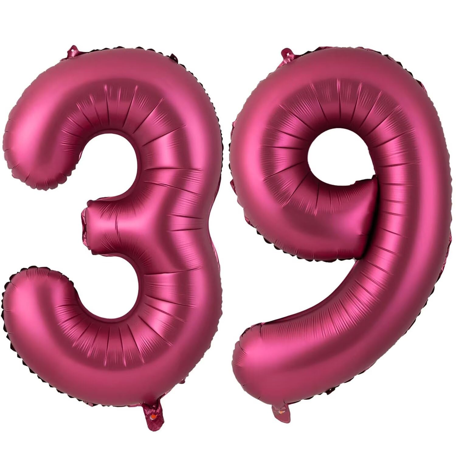 40 Inch Burgundy 39 Balloon, Wine Red Number 39 Balloons, Burgundy Large Foil Number 93 Balloons, Birthday Wedding Anniversary Baby Show Party Decoration