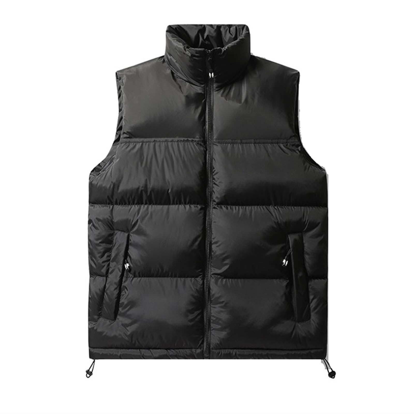 Chaleco casual de invierno negro ideal para caminatas y actividades al aire libre 7