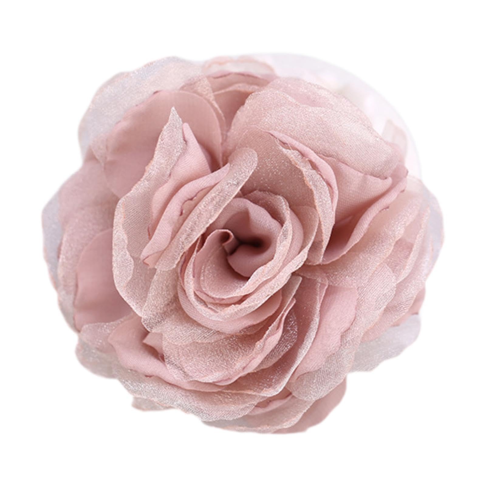 Silk Fabric Flower Brooch 8cm Shirt Lapel Pin for Party Clothing Accessories Pink |Jewelry & Watches | Fashion Jewelry | Pins & Brooches-image-8