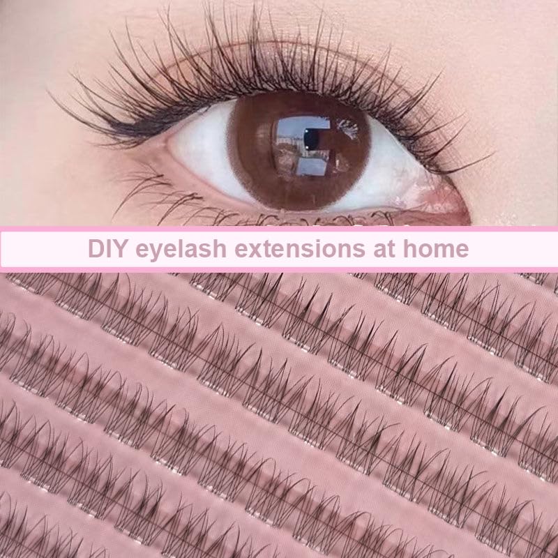 Self Adhesive Eyelashes 120 Clusters - Natural 5D Lash Extensions