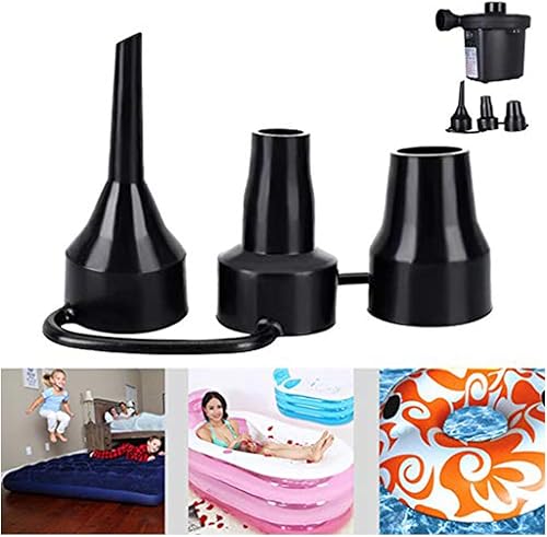 Miniatura 7 de Boquillas de repuesto para bomba de aire, paquete de 3 boquillas inflables, accesorio adaptador de inflador de bomba de aire para cama de aire
