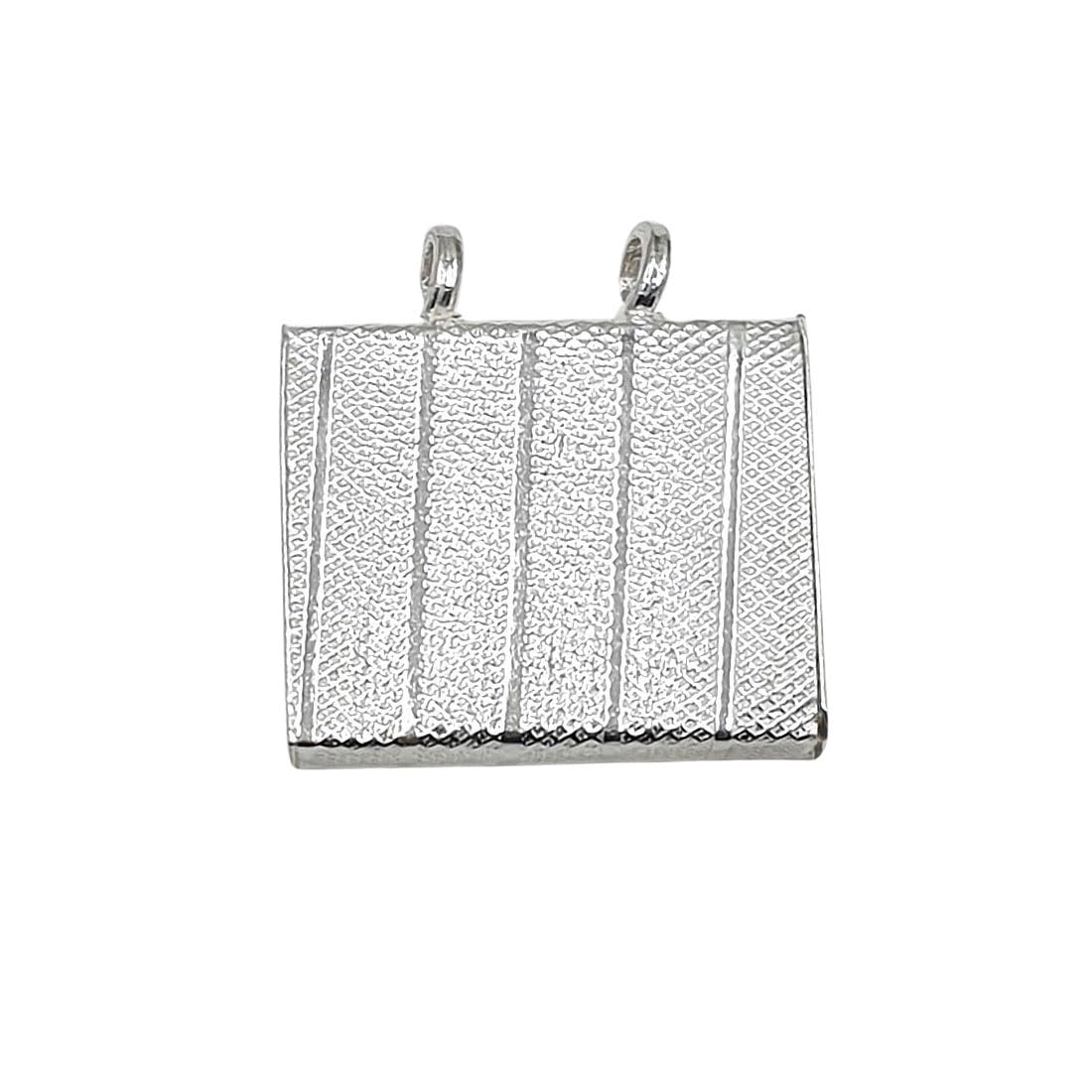Solid Silver/Pure Chandi Self Line Tabiz for Women Men & Boys (square shape) ~ 3.00 Centimetre