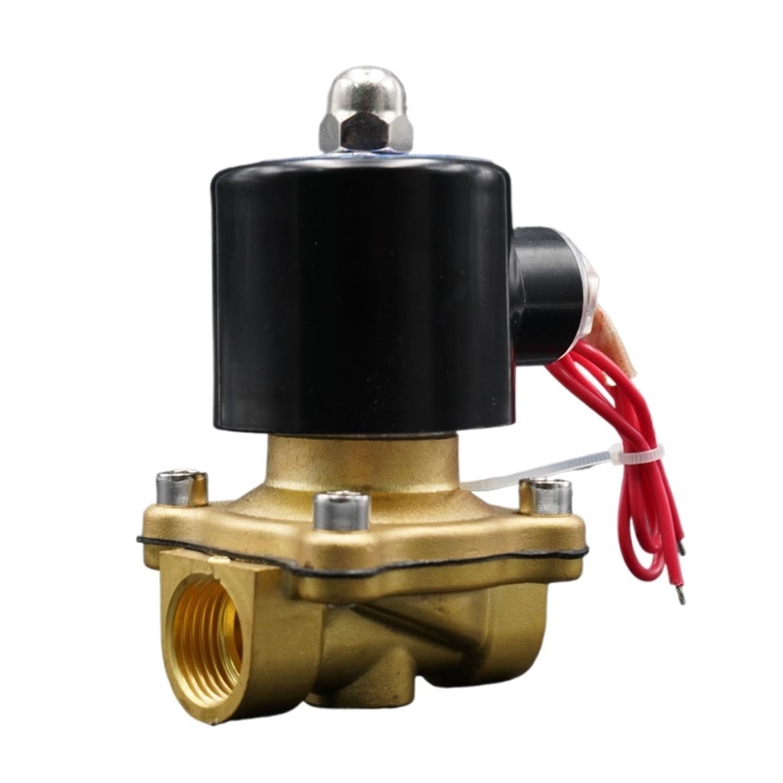 HKYPCOKVK Brass 2" 1" Normally Closed Valve AC110V 220V 380V 24V DC12V Solenoid Water(Ac24v-viton,2 Inch)