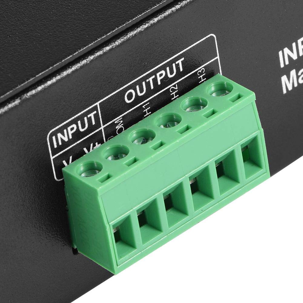Dioche DMX Controlador de 3 canales LED 5 V ~ 24 V DC Digital Display Decoder Dimming Driver DMX 512 4A 3 Canales Decodificador Módulo Controlador para LED RGB Lámpara Escenario Luces
