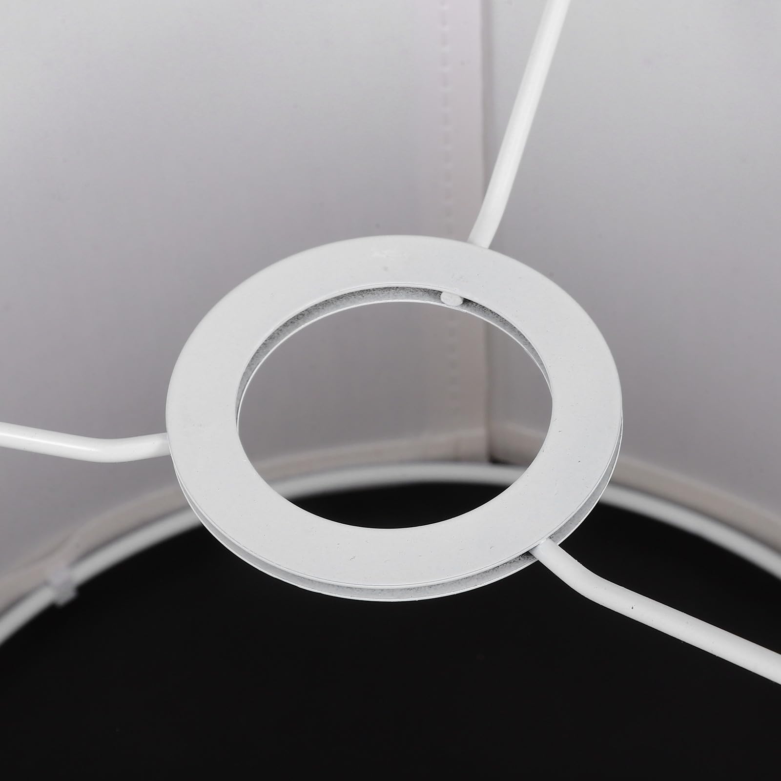 Abat-Jour Cylindrique en Lin Fin Écru Lot de 2 20X18 CM pour Lampes de Table Intérieur Facile à Poser pour Chambre et Bureau