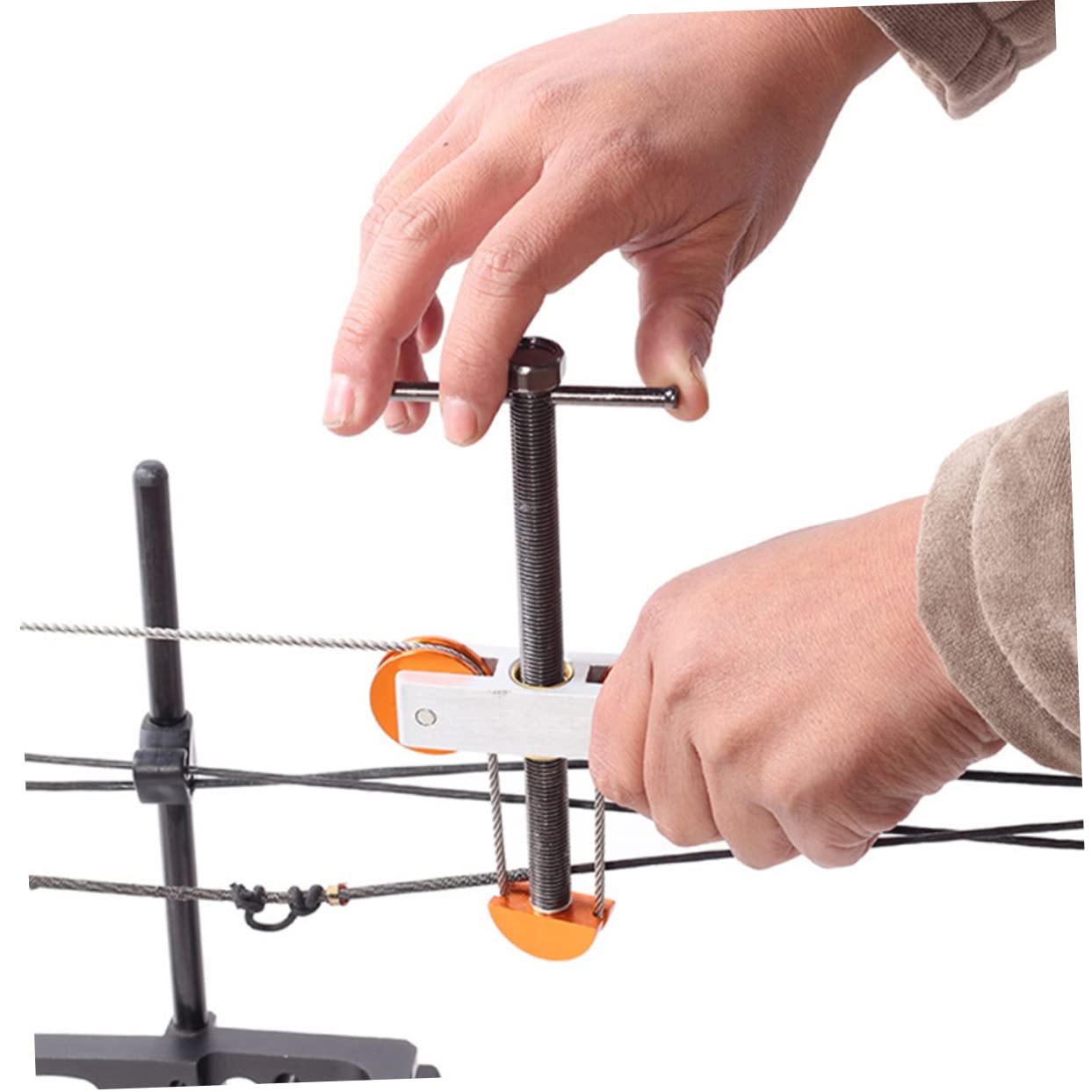 UPKOCH Abridor Inoxidable Aleación y Materiales de Acero de Aluminio Profesional para Cambio Compuesto Diseño Ergonómico Cuerdas de para Arqueros