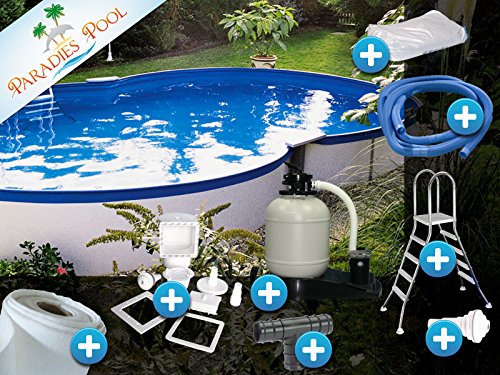 Pool Set Comfort 3,20 x 5,25 x 1,20 m achtform Vasca Set completo interrata