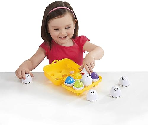 Miniatura 5 de Kidoozie Peek N Peep Eggs - Juguete de clasificación y apilamiento mentalmente estimulante para edades de 1 año en adelante, una forma divertida de