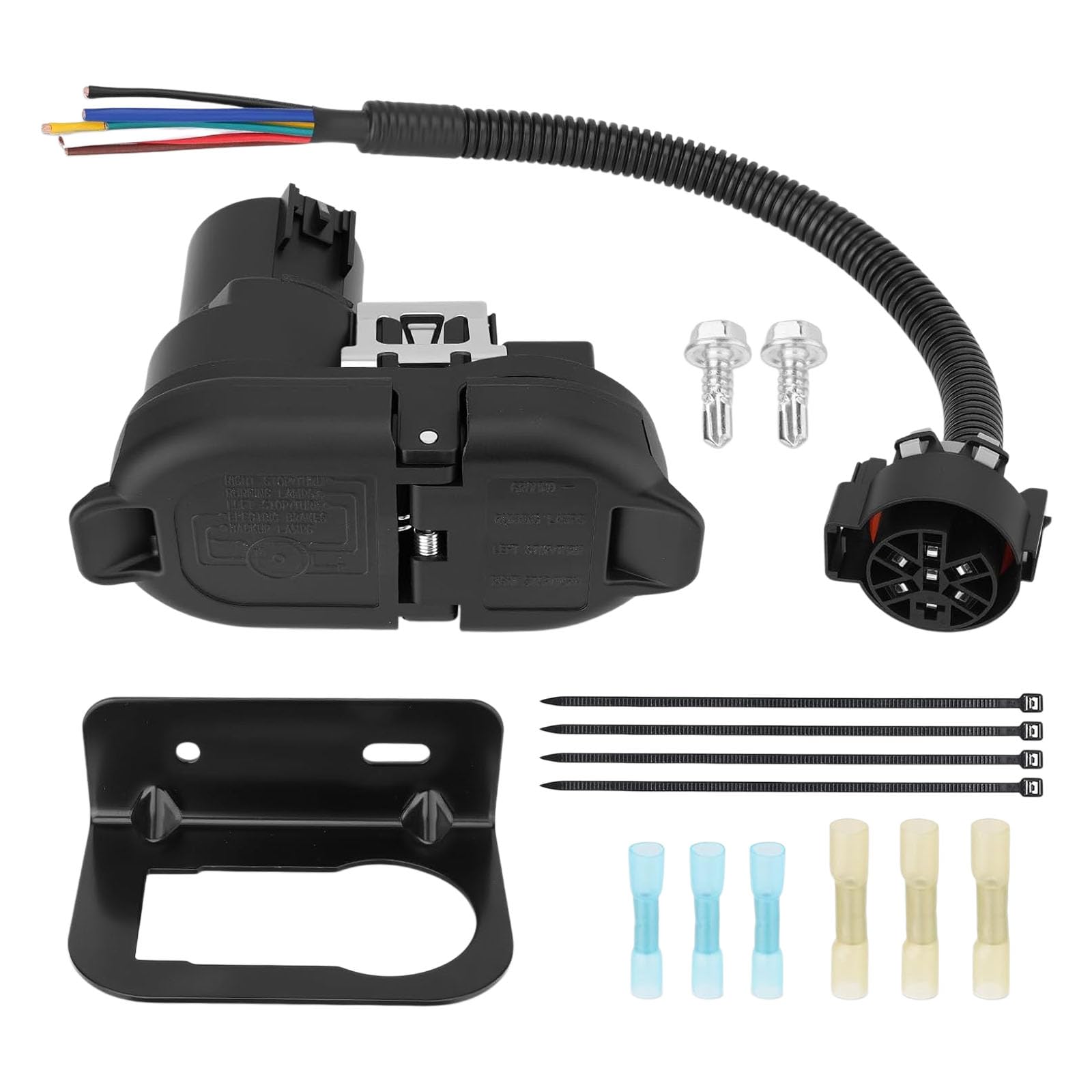 Way Trailer Conector mazo de cables con 4 pines planos adaptador para enchufes USCAR, camiones y remolques