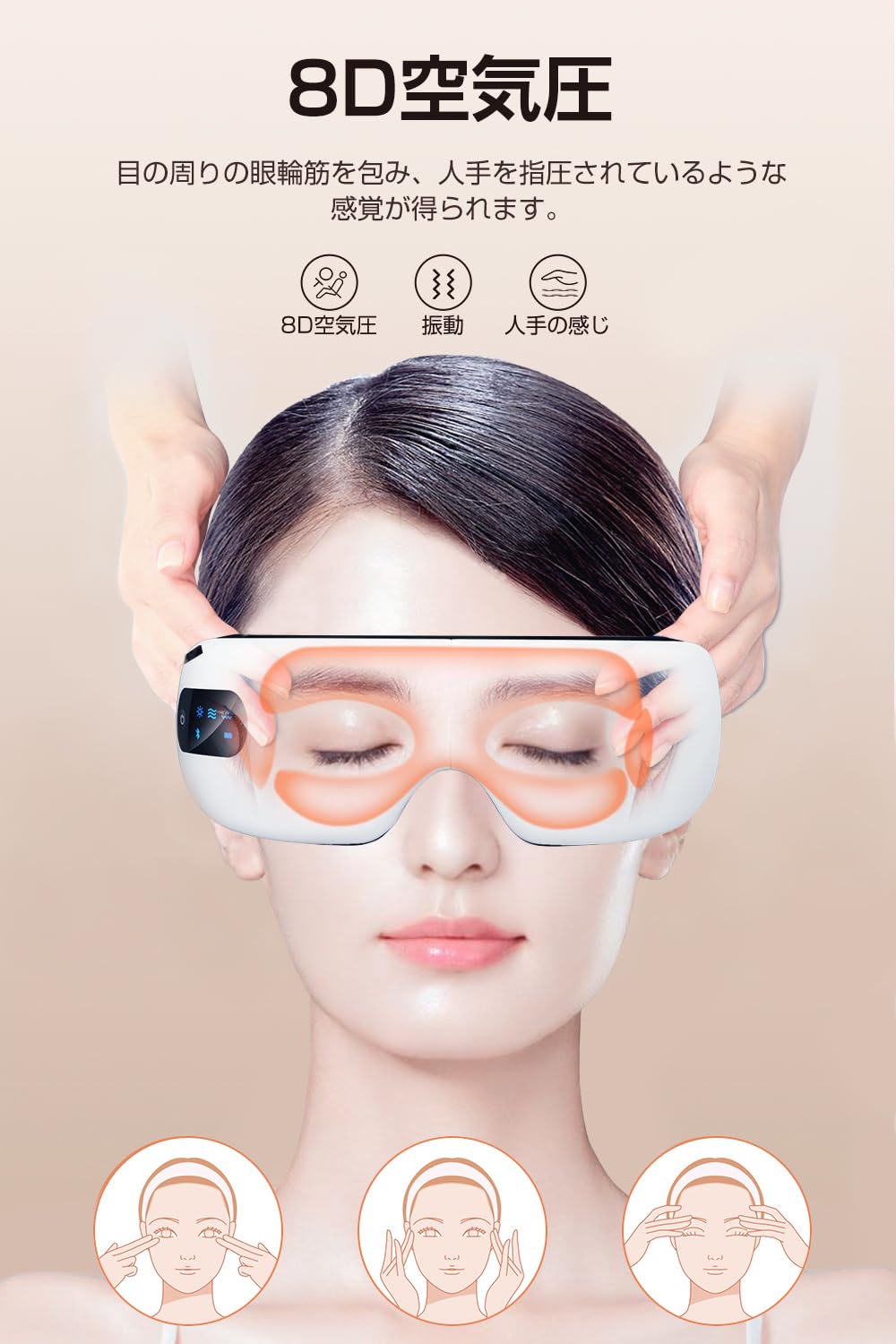Amazon | 【2025次世代・360°エアバッグ】Boomaxアイウォーマー ホット
