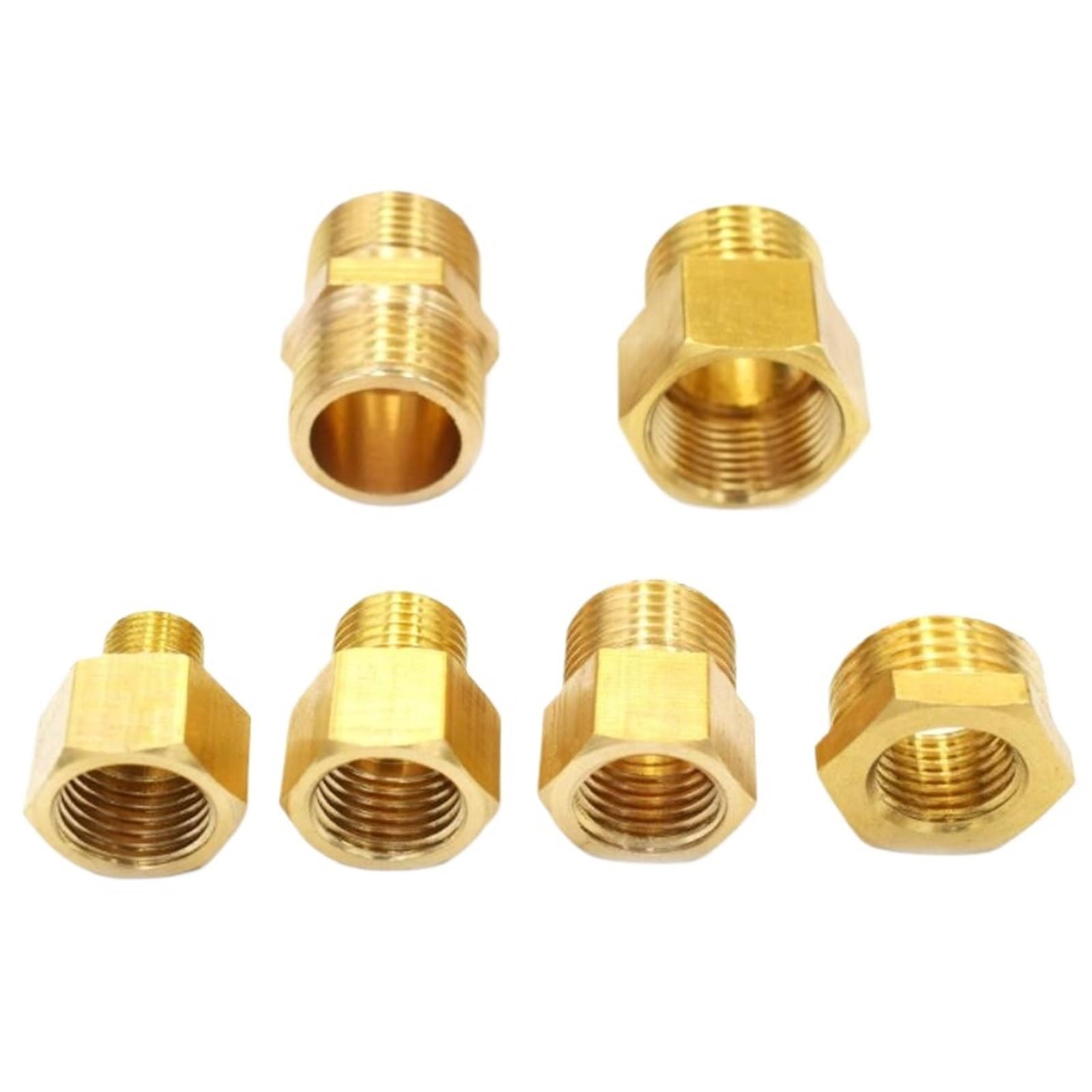 M14 M20 1/8" 1/4" 3/8" 1/2" BSP Female Male Thread Brass Reducer Bushing Pipe Fitting Adapter(M14x1.5 F to 3l8 M)
