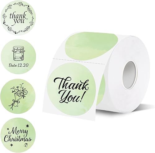 Starboling Etiquetas térmicas, calcomanías térmicas redondas de acuarela verde de 2 pulgadas, etiquetas térmicas directas redondas autoadhesivas, Starboling Etiquetas térmicas, calcomanías térmicas redondas de acuarela verde de 2 pulgadas, etiquetas térmicas directas redondas autoadhesivas,