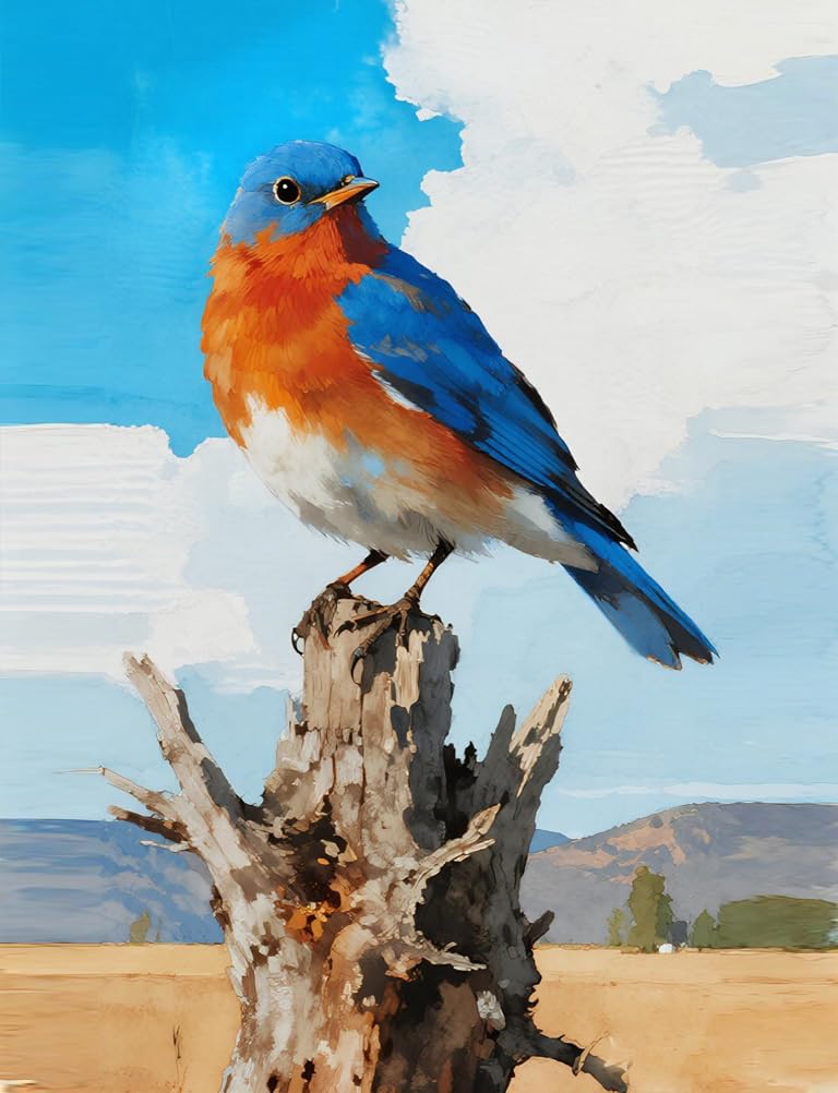 RGBMIX 12 arkuszy papieru akwarelowego ptaka 25 x 30 cm akwarelowy papier sztuka farba farba odprężająca podkładka malarska materiały malarskie idealna dla początkujących