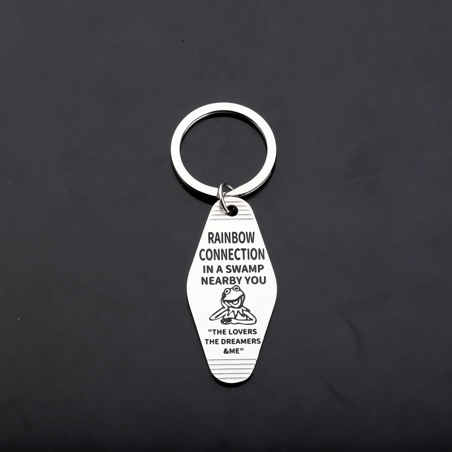 FAADBUK Cartoon Movie Inspired Keychain Kermit Clein Lover Gift Kermit The Frog Merch