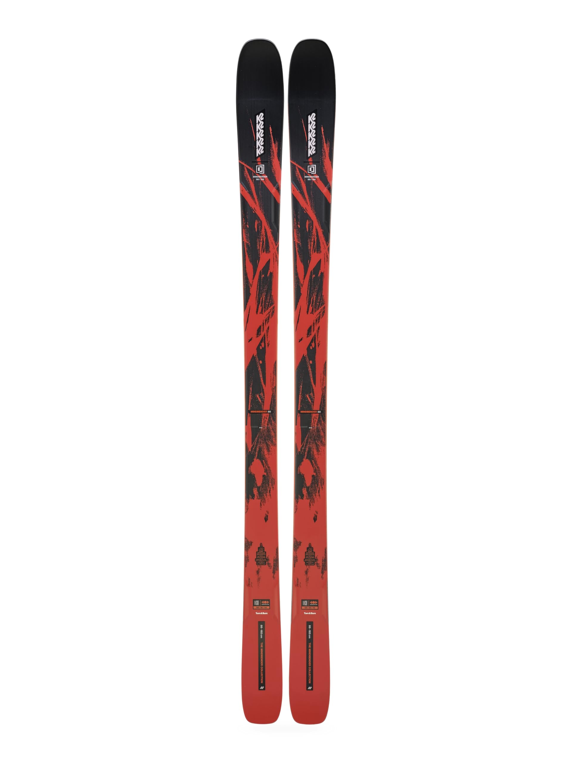 K2 - Skis sans Fixations Mindbender 88 Rouge Homme - Homme - Taille 164 - Rouge