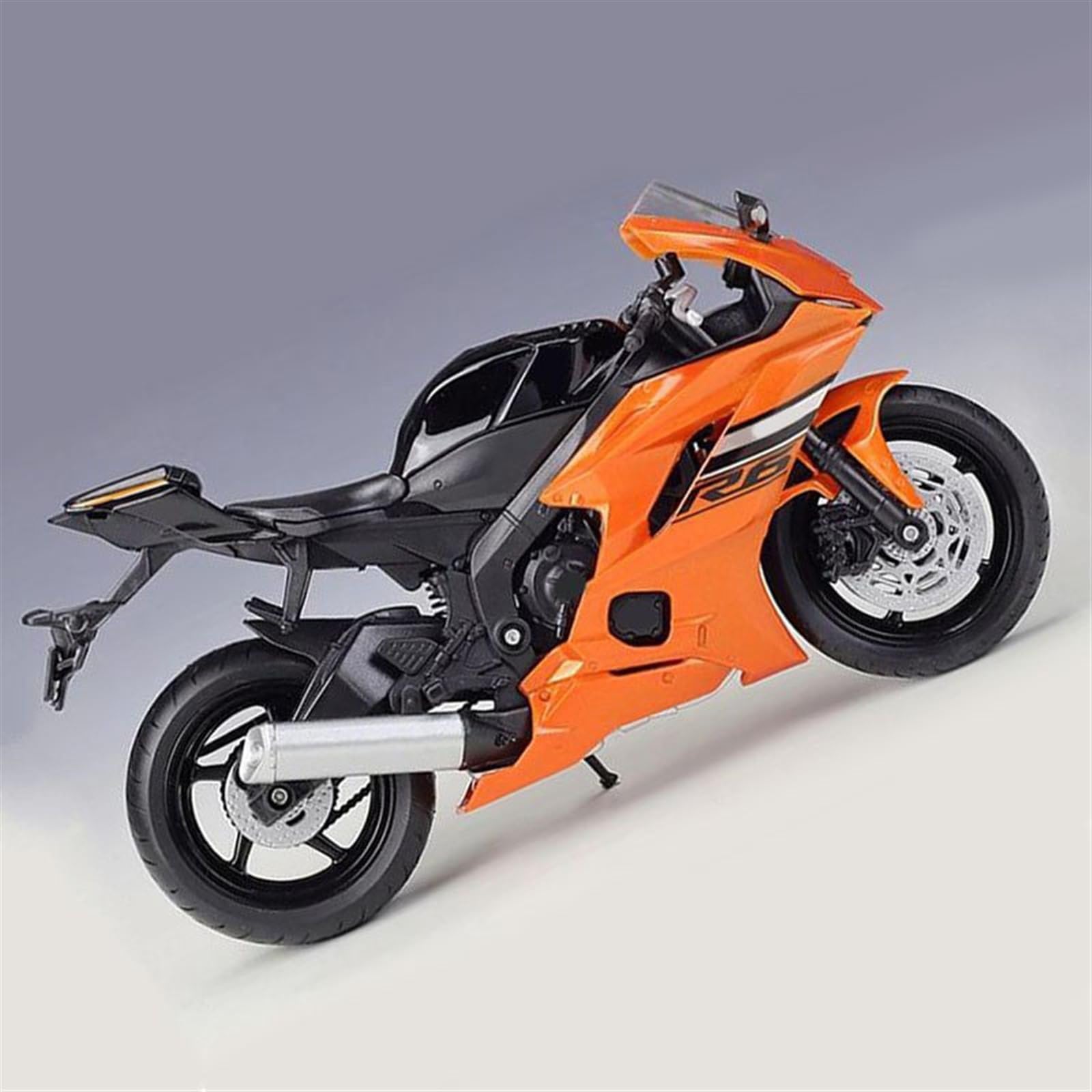 Modello in Scala 1:12 per Yamaha YZF-R6 Modellino di Moto in Metallo Pressofuso Moto da Collezione