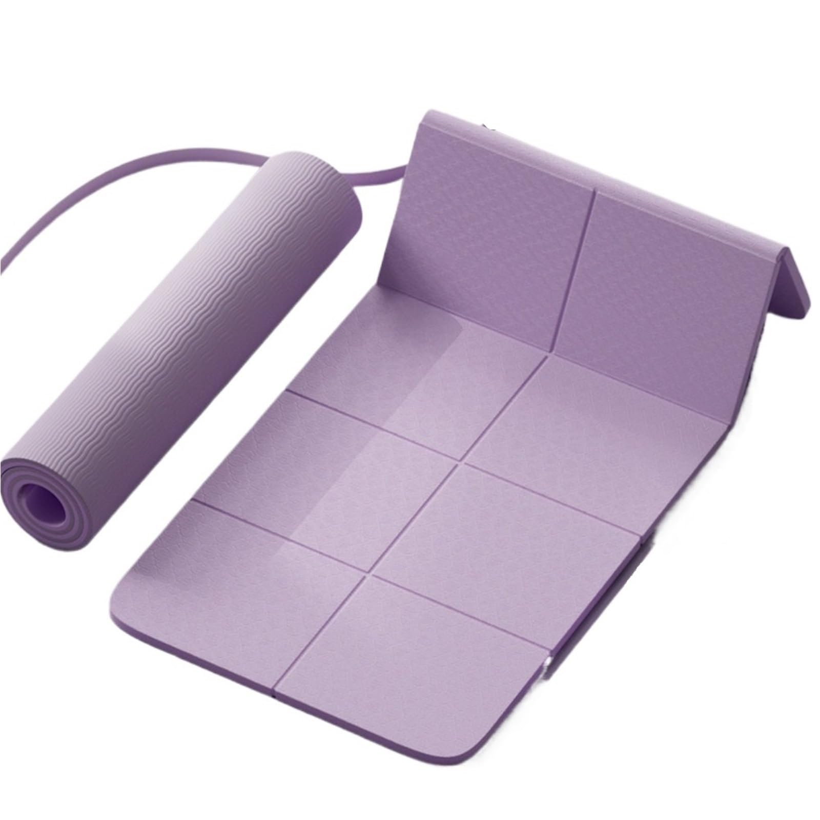 Esterilla de yoga plegable, antideslizante, absorbe los golpes, silenciosa y gruesa, portátil, para niñas, ejercicio, gimnasia, equipo de yoga, pilates, estiramiento, gimnasia, gimnasio y campamento
