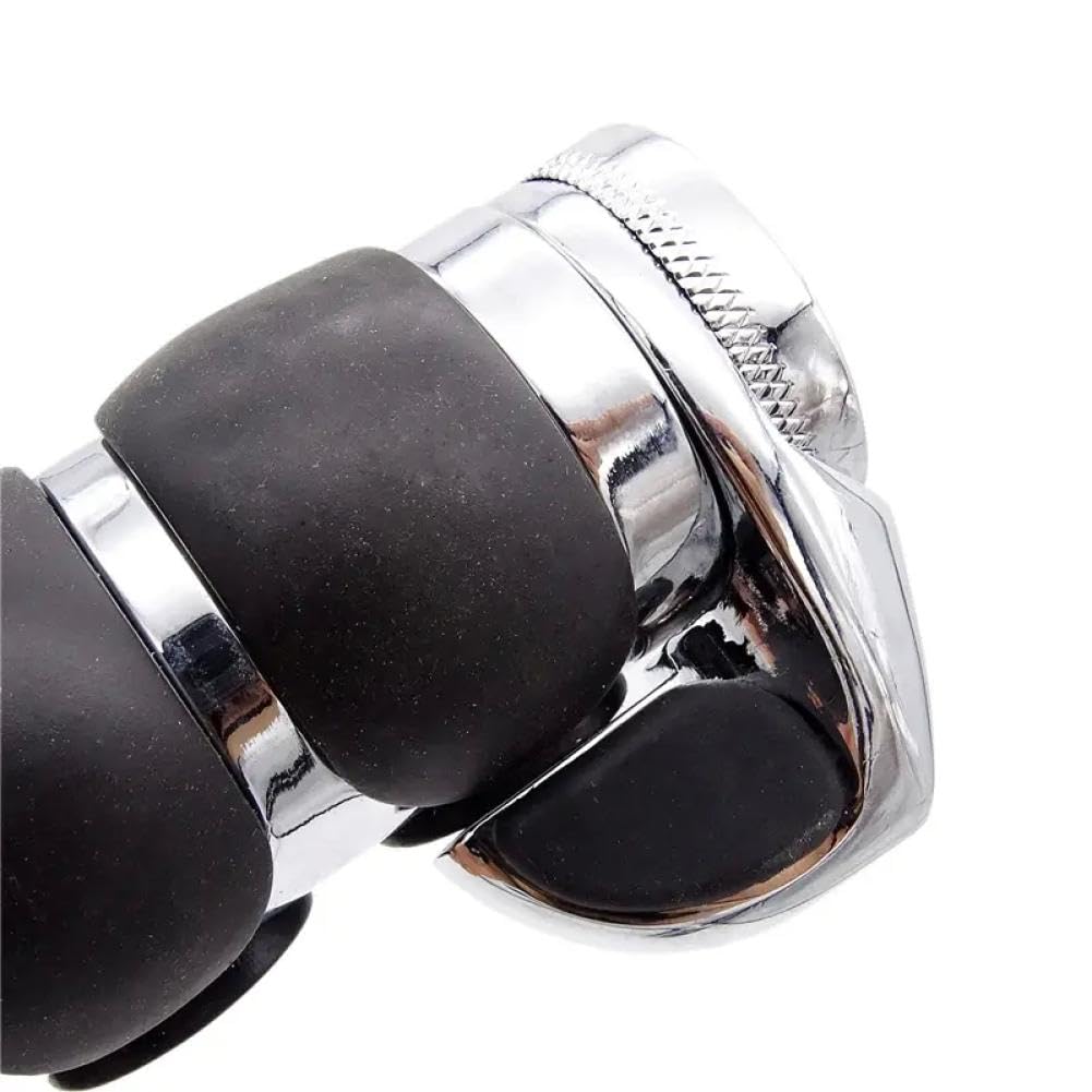 Manopole Manubrio Moto 25mm In Alluminio E Gomma Compatibili Con Softail Touring Street