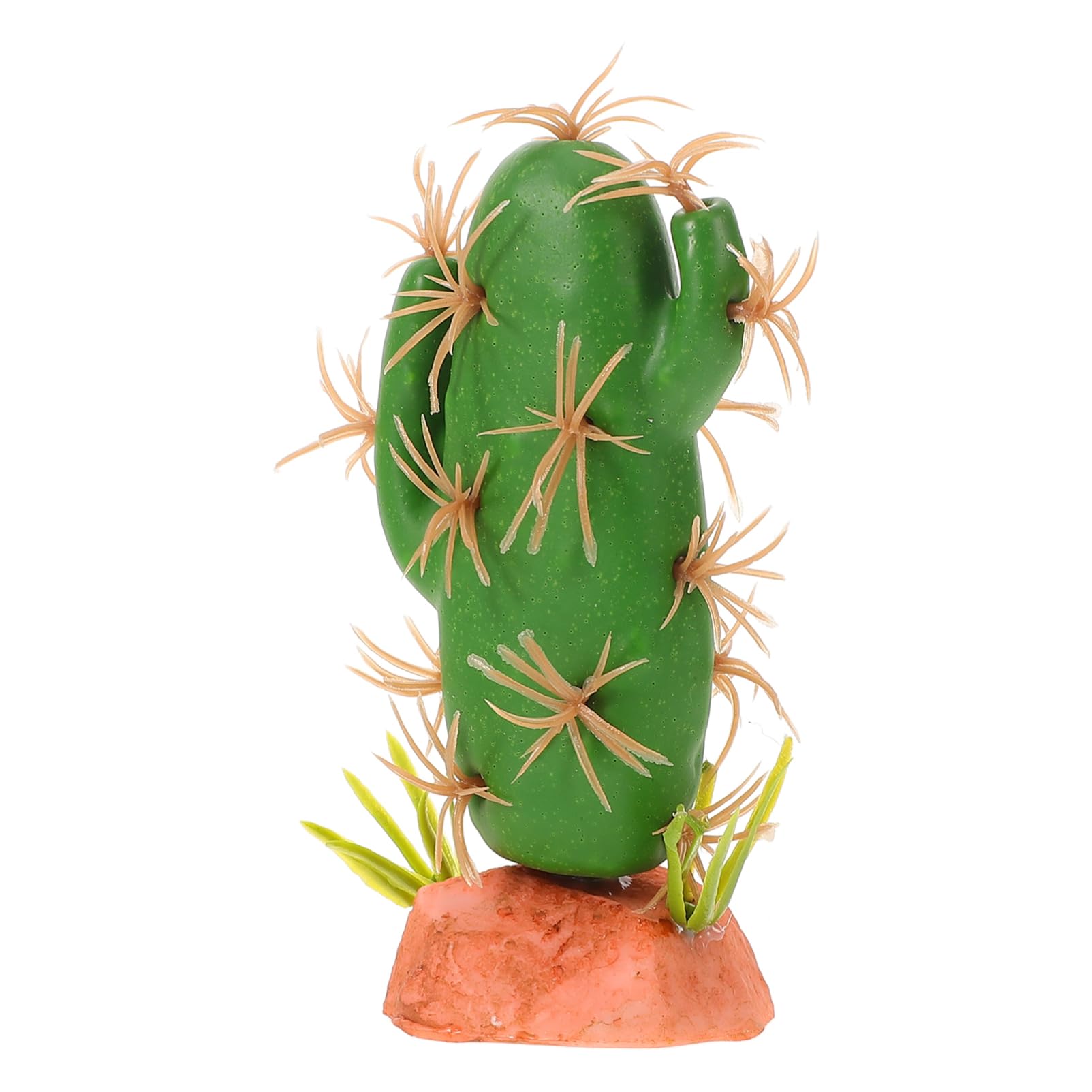 Parliky Reptile Terrarium Cactus Decor Artificial Cactus Ornament for Lizard Tank Vibrant Reptile Habitat Hiding Spot for Gecko Chameleon and More Enhance Your