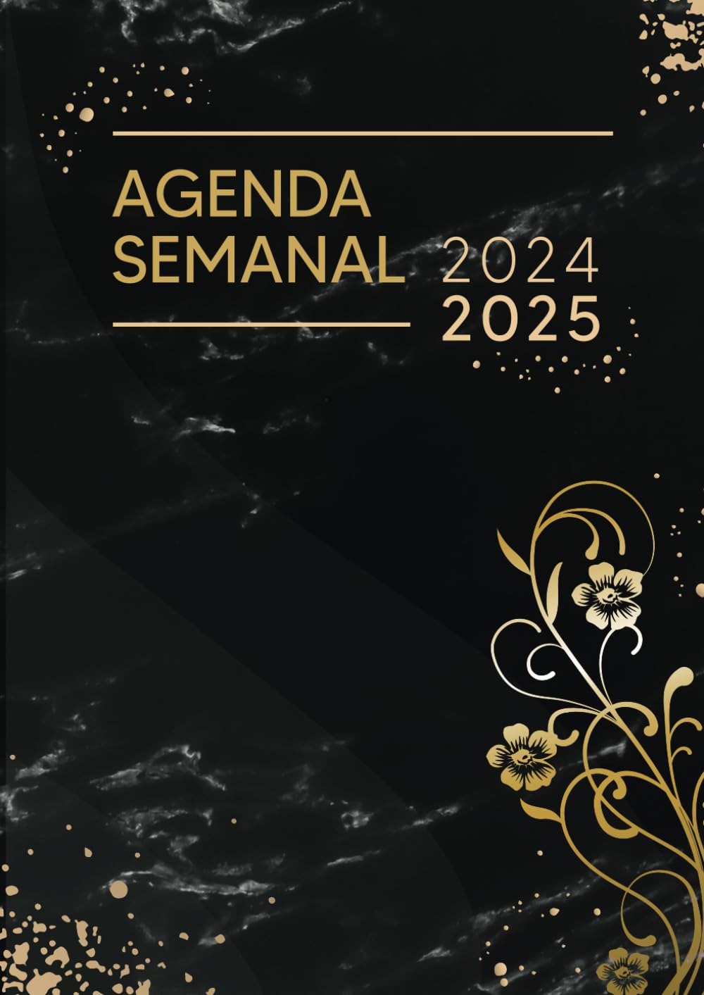 Agenda Semanal 2024 2025: Semana Vista, planificador profesional Gran formato A4, 18 Meses, Presentación Vertical, en español