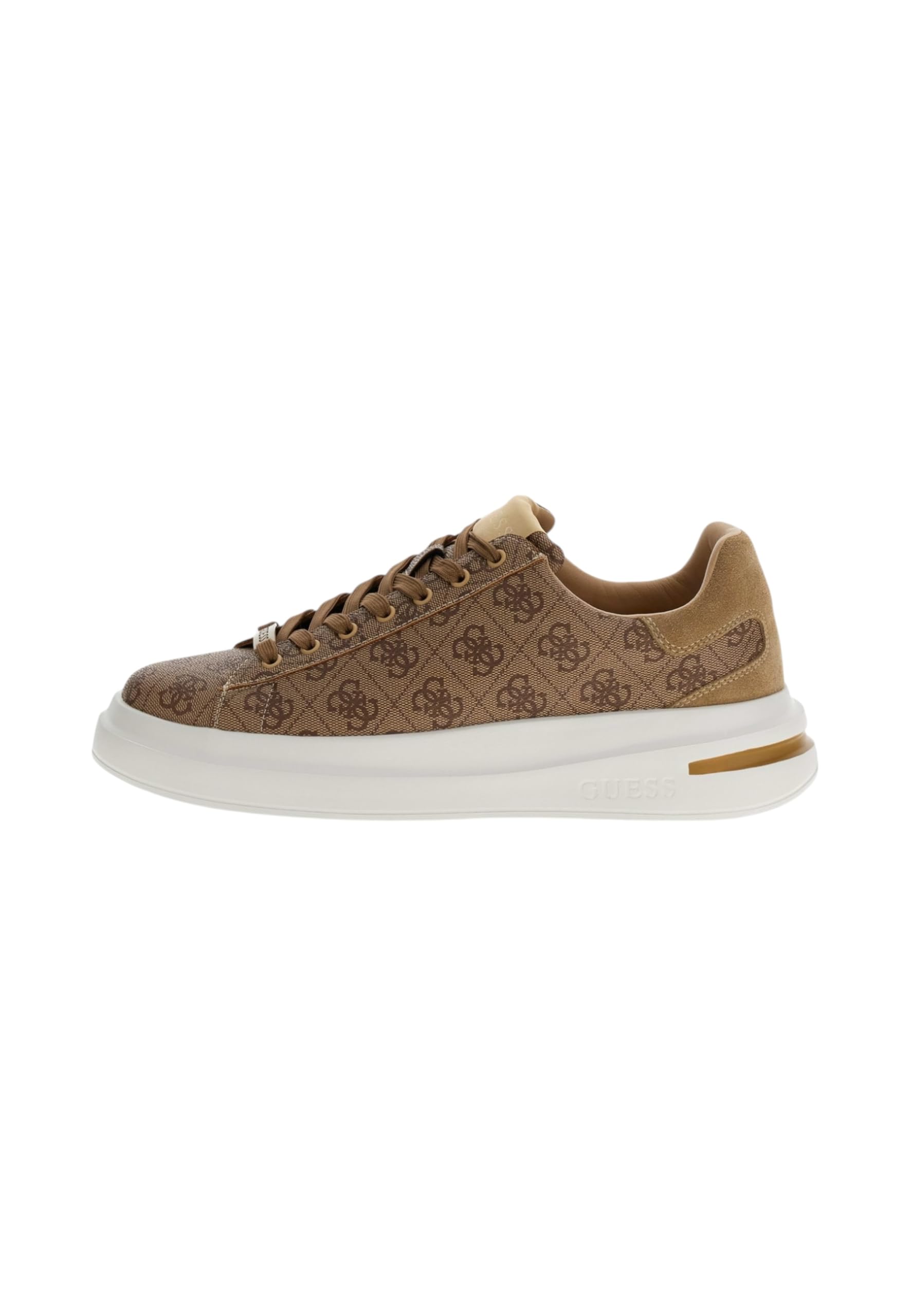 GUESS Uomo Sneakers Basse FMPELAFAL12 Poliuretano Beige 41