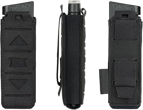 Miniatura 2 de Bolsa táctica para pistola Mag MOLLE para 0.354 in .40 .45 Mag portaherramientas organizador titular