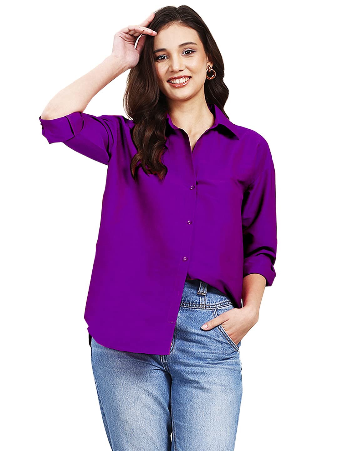 A.T.U.N. (ALL THINGS UBER NICE)Women's Casual Ethnic Formal Party Versatile Shirt