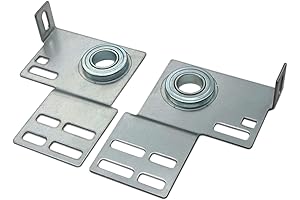 Residential Garage Door Track Parts- Bearing Plates with 3 3/8 Inch Bearings