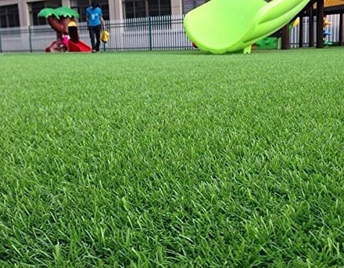 Artificial Grass for Dog, Synturfmats Indoor/Outdoor Green 6.5'x8' Decorative Synthetic Turf Runner Rugs with Drainage Holes