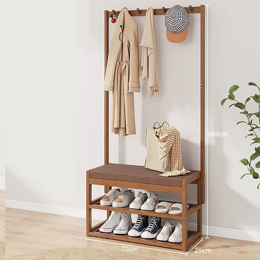 Porte-manteau Avec Rangement Chaussures - Rack D'entrée 3/4/5 étages - Organisation Vestiaire - 3