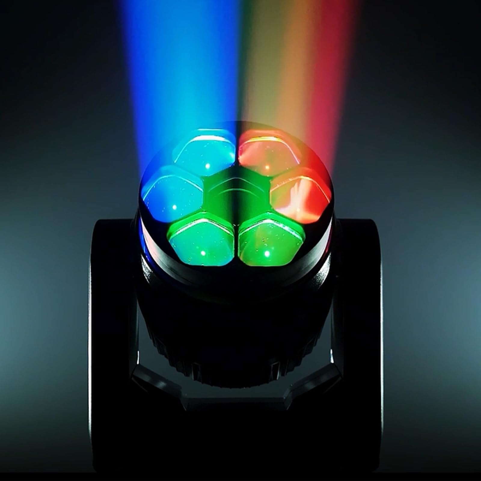 Moving Head LED 7X40W Bühnenlicht Strahler dmx RGBW mit Zoomfunktion Wash Effekt für Hochzeits Disco DJ Party Strahler Bühnenbeleuchtung Discolicht Party lichter lichteffekte