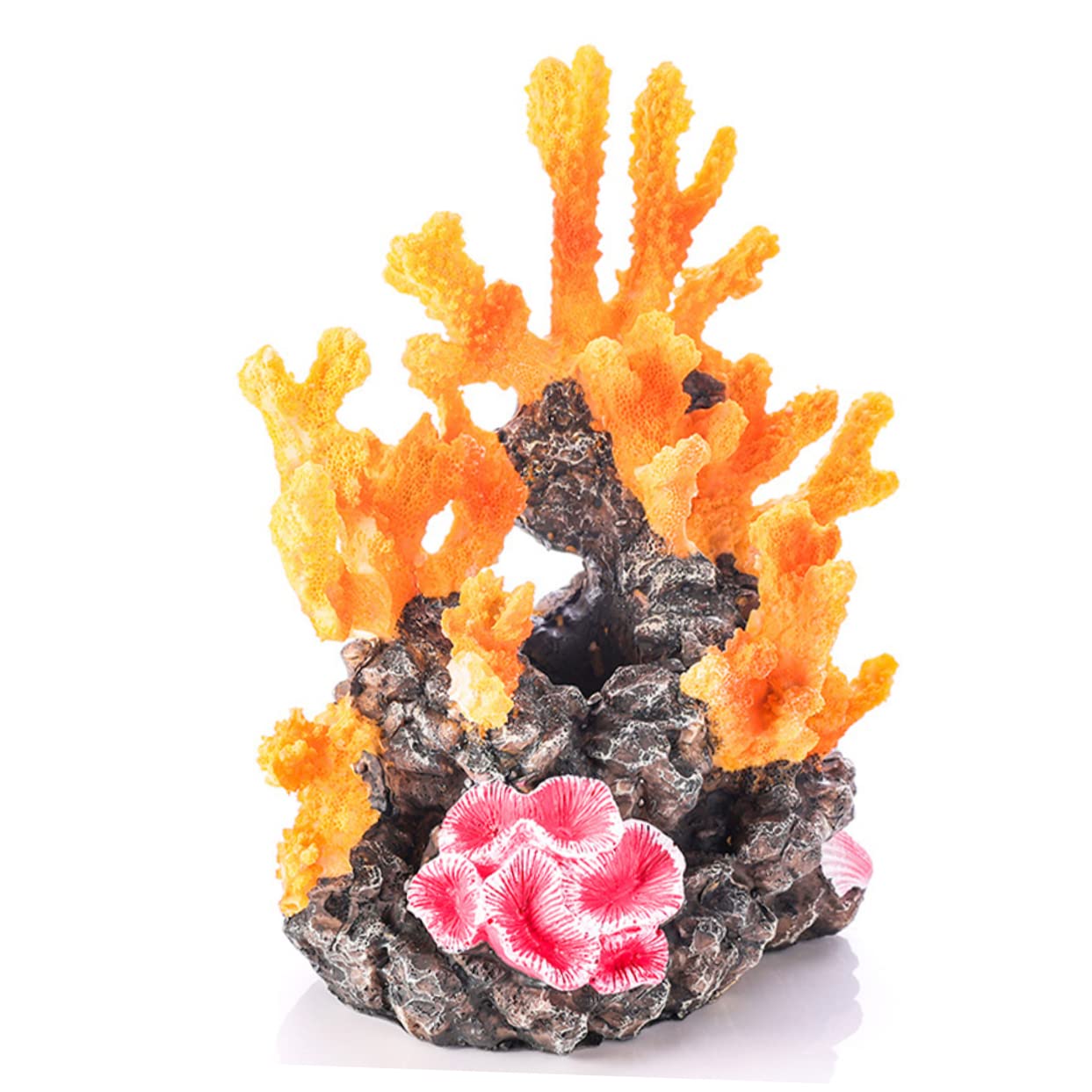 WOONEKY Ornement De Artificiel pour Aquarium Décoration De Réservoir Marin Décor Vibrant pour Poissons Et Paysage sous-Marin