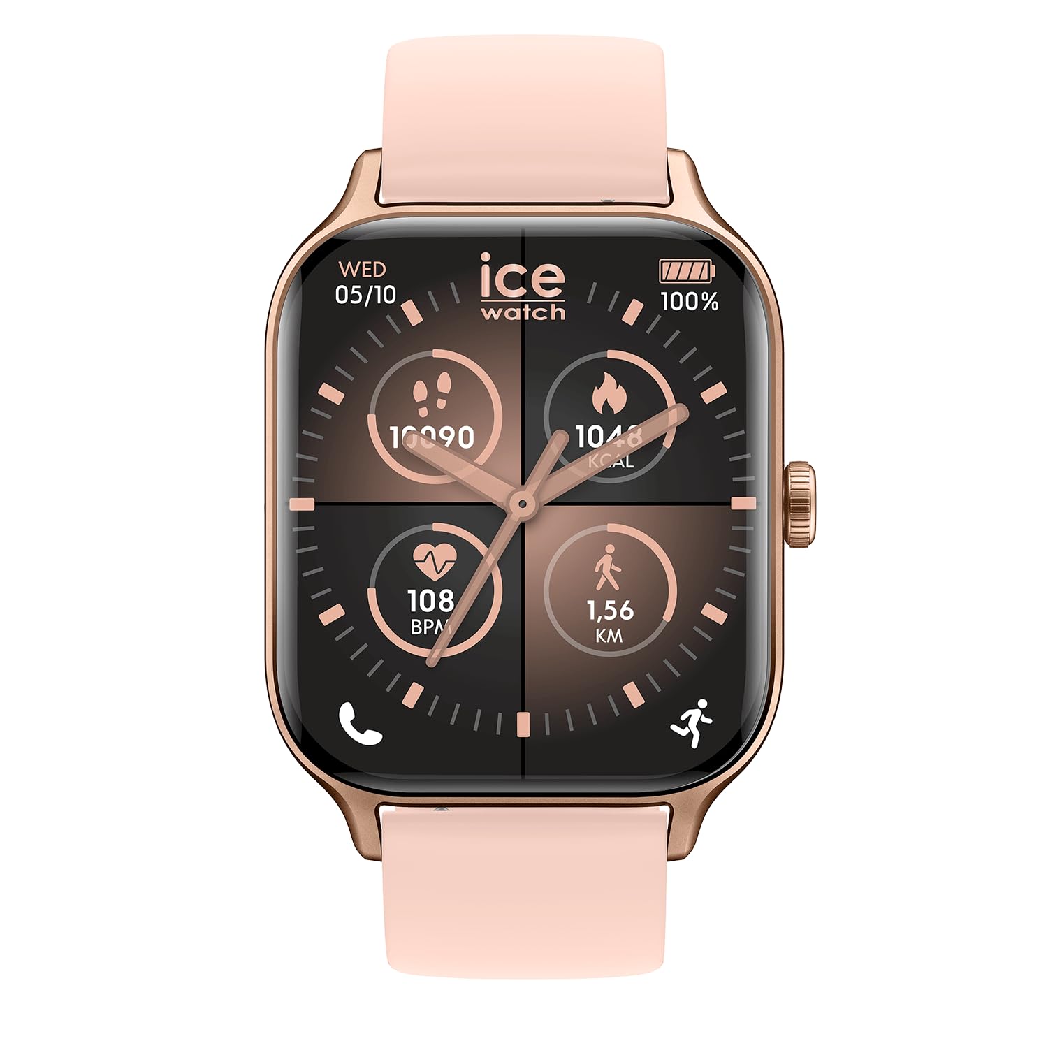 ICE-WATCH Ice fit RT 3.0 Rose-Gold Nude Damenuhr Silikonarmband 025280 1,97 Zoll