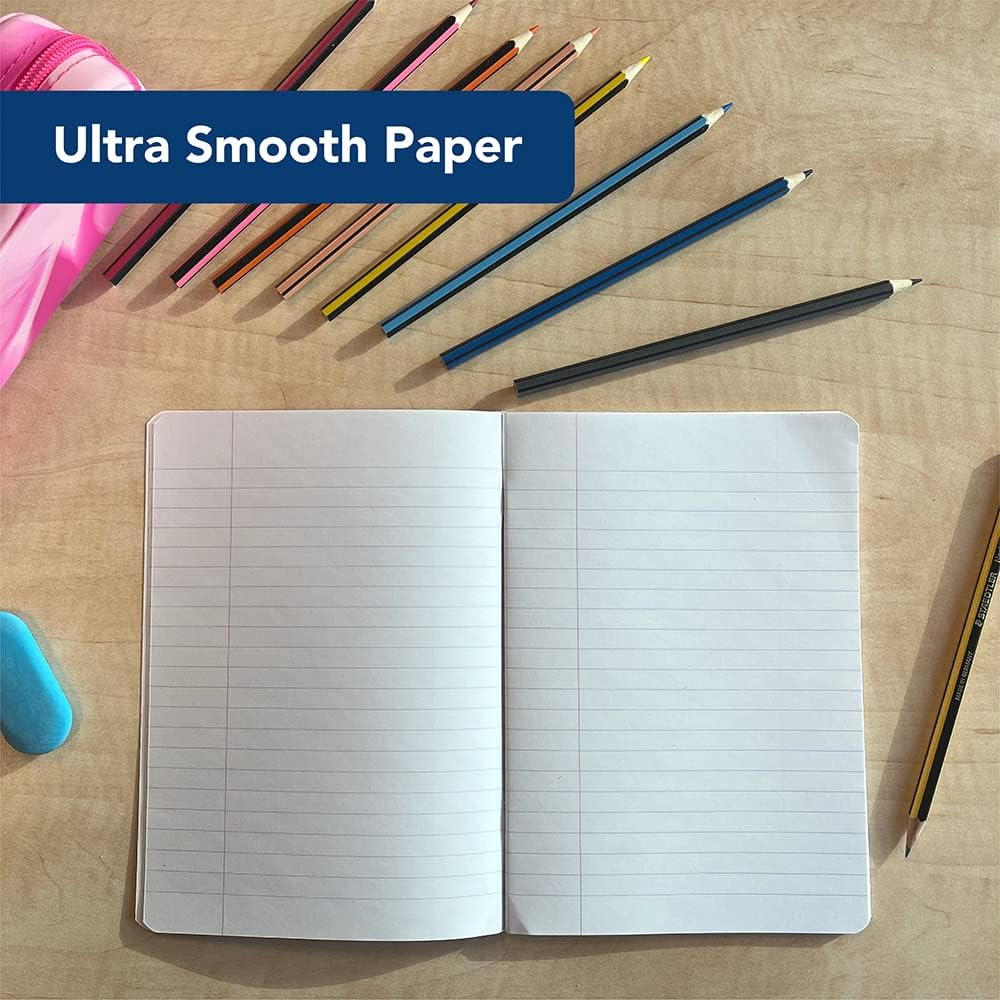 Oxford My Notes, A5 Stapled Notebooks, Pack of 5, Ruled with Margin 80 Page, Spots Assorted Colours