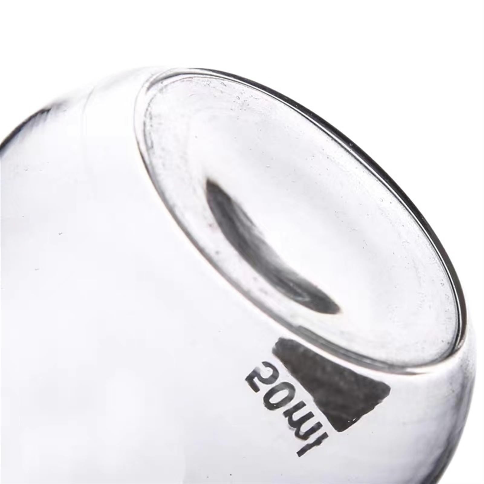 matraz de fondo redondo， Picnómetros de vidrio transparentes (5 ml, 10 ml, 25 ml, 50 ml y 100 ml), paquete de 5 unidades. Equipo de laboratorio químico.(50ml 5pcs)