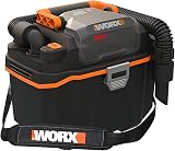 WORX WX031.9 NASS-/Trockensauger handlich ohne Akku und Ladegerät Battery Wet/Dry Vacuum Cleaner Mobile and Handy Without Battery and Charger, Black/Orange - 1