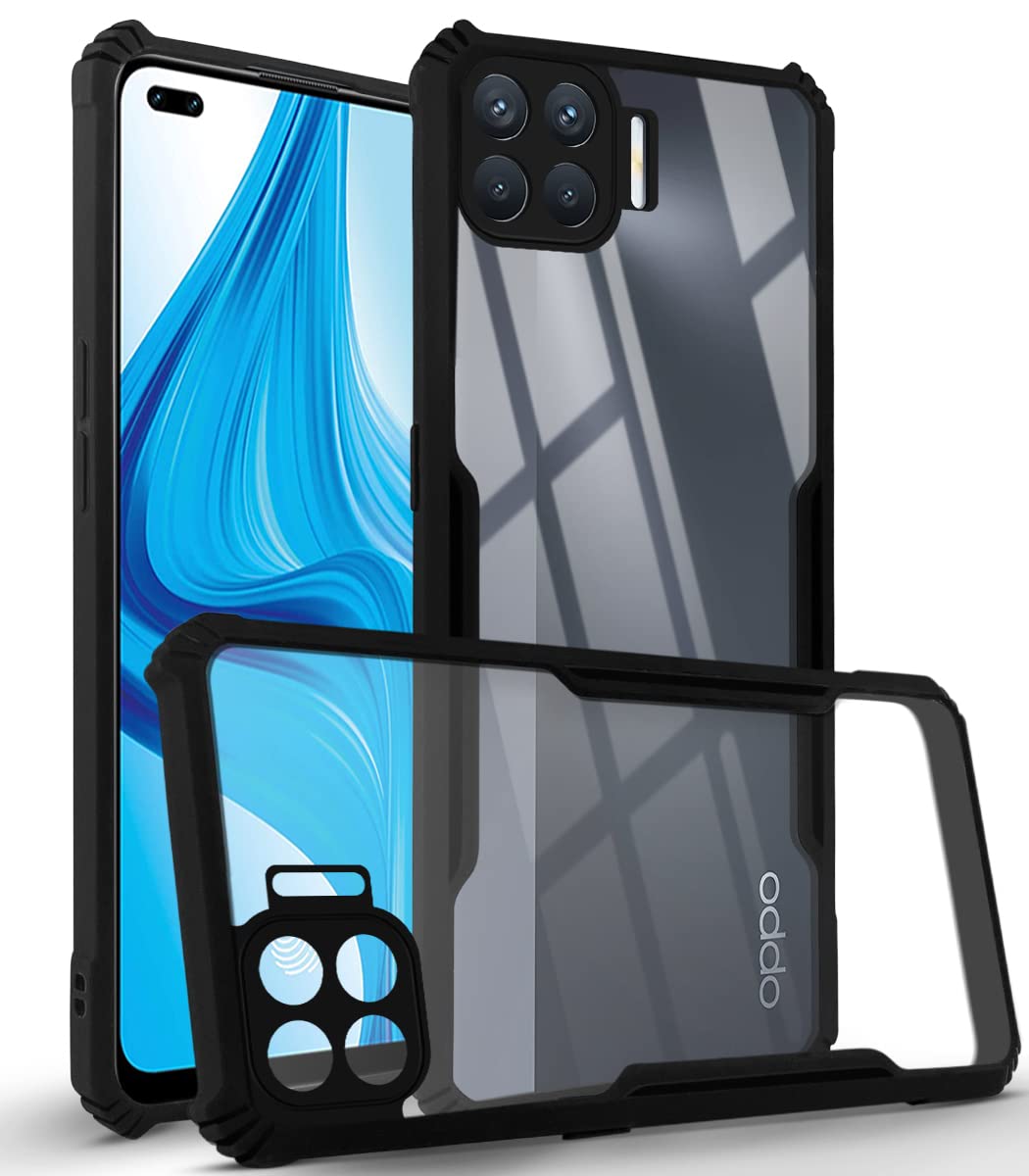 Jkobi Hard PC Crystal Bumper Shockproof Back Cover Case for Oppo F17 Pro with Camera Protection (Matte Black) (B08WRGJRPW) Amazon Price History, Amazon Price Tracker