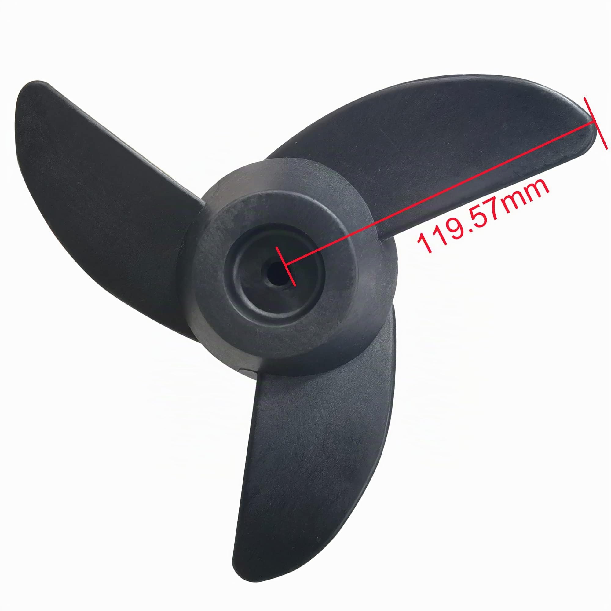 3-Blatt-Marine-Propeller, elektrischer Trolling-Motor, Außenbord-Ersatzrequisiten, geeignet für 22,7 kg, 25,9 kg, 27,2 kg, 39 kg