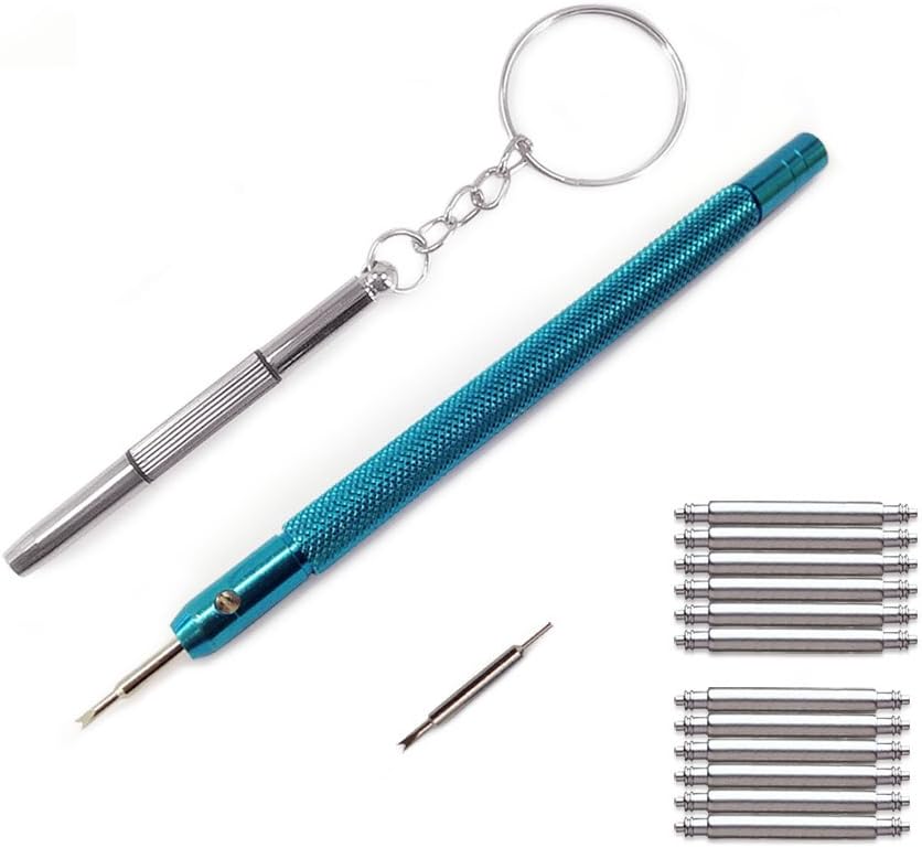 16-22mm Watchband Link Pin Remover Removal Tool Kit on Watch and Mini Micro Screwdriver Set for Glasses Mobile Phone (17mm18mm)