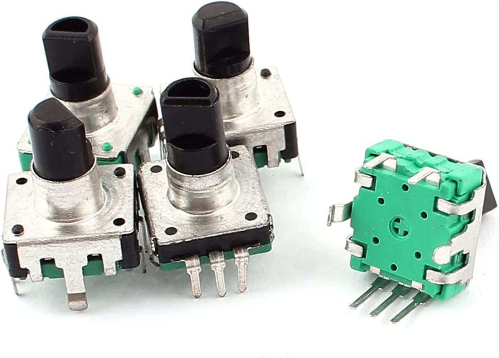 Interrupteur à Bascule 5 pièces/lot 24 Positions 12 impulsions 5 bornes 6mm Arbre encodeur Rotatif potentiomètre for Lecteur DVD équipements Audio