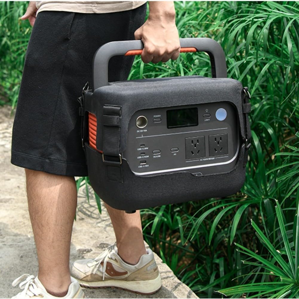 Funda portátil para Jackery 1000 V2, contenedor de almacenamiento de EVA con asa, protección de viaje al aire libre para generador de batería, 34,2 x 23,8 x 27,4 cm