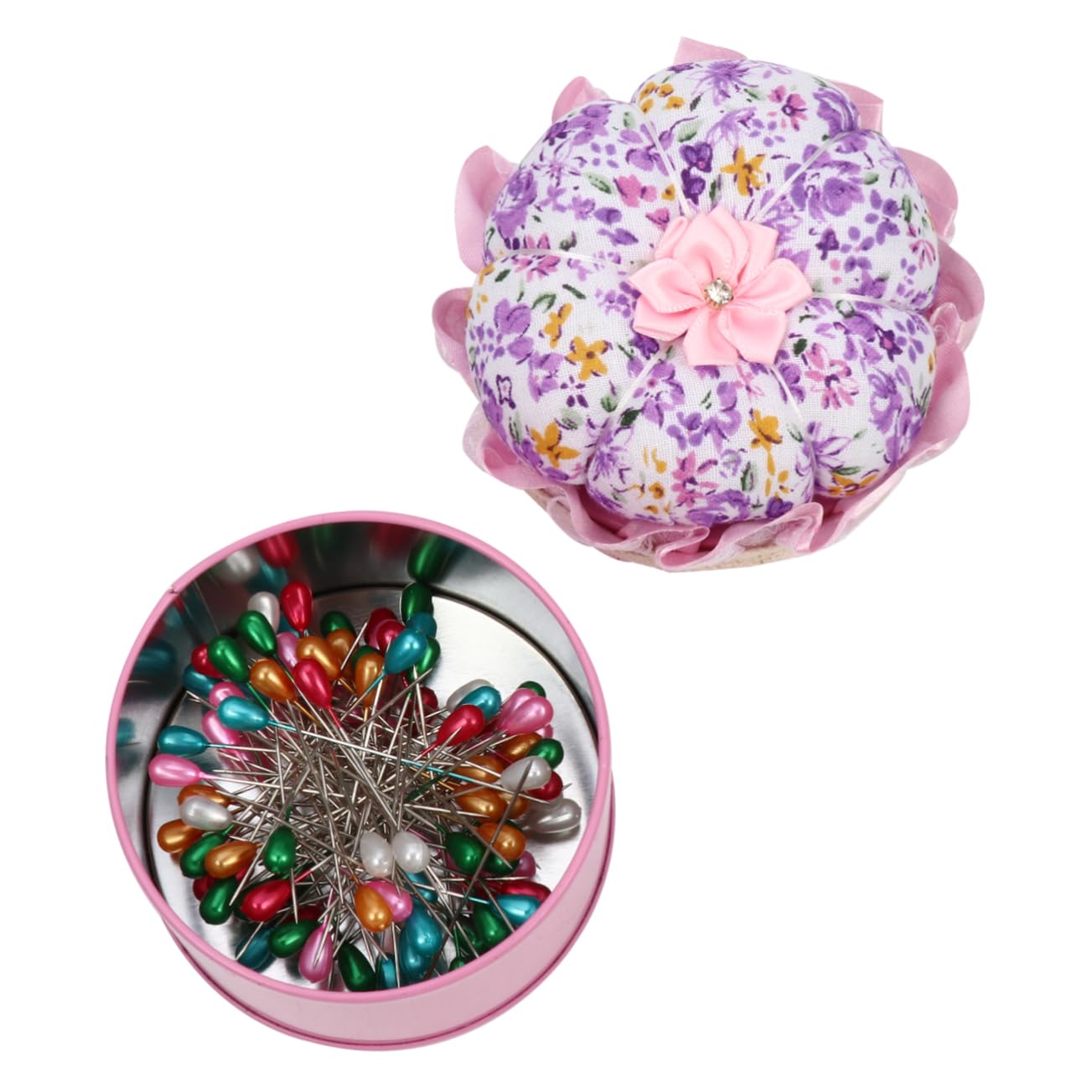 SHINEOFI 2juegos Alfileres De Corsage para Manualidades Joyería y Decoración Floral Conector De Aguja para Ramos y Accesorios De Costura