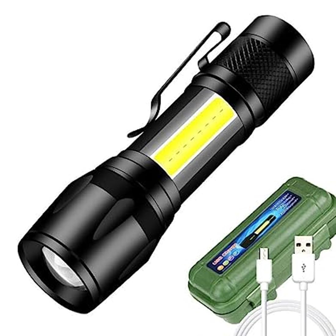 Small Sun ZY-C702 Rechargeable Zoomable Waterproof Torchlight LED