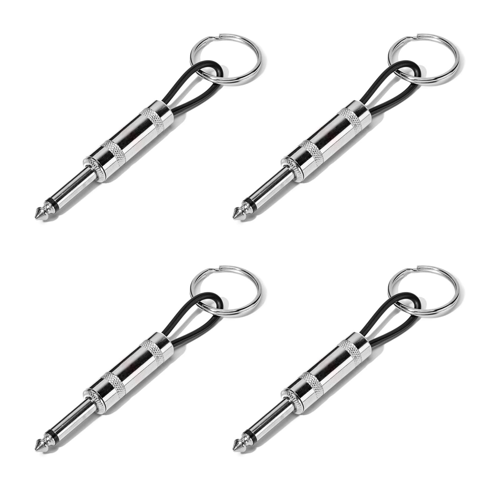 4 Pack Guitar Plug Keychain for Marshall JCM800 Amp Key Hooks, Key Holder Wall Mounted Perfect for Home, Studio, or Entryway Organization