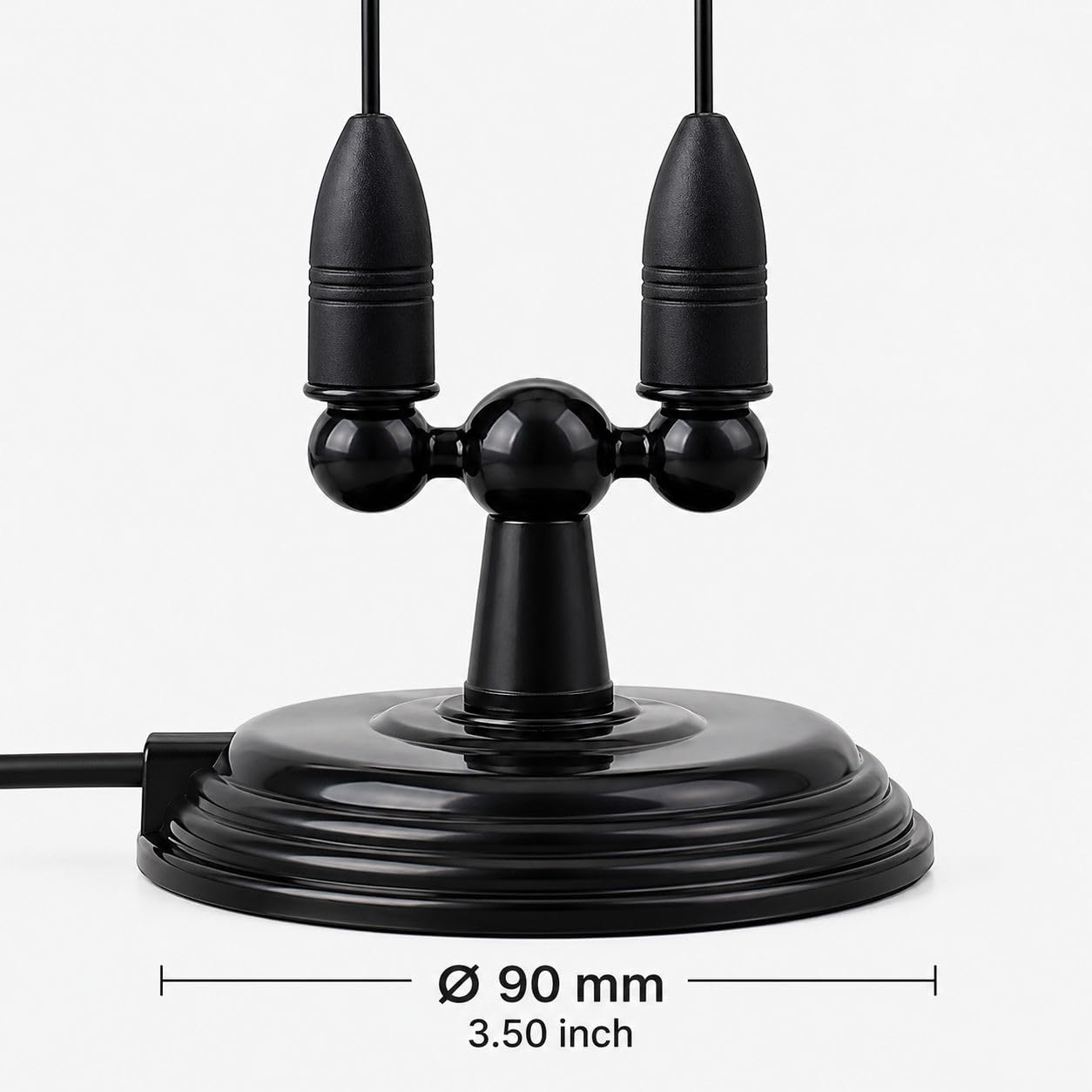 Antenna mobile Dual Band da 43,7 cm per radio amatoriale da 2 m/70 cm, VHF/UHF 144/430 MHz, antenna a base magnetica con cavo RG58 da 4 m, spina PL259, compatibile con Yaesu Icom Kenwood ecc