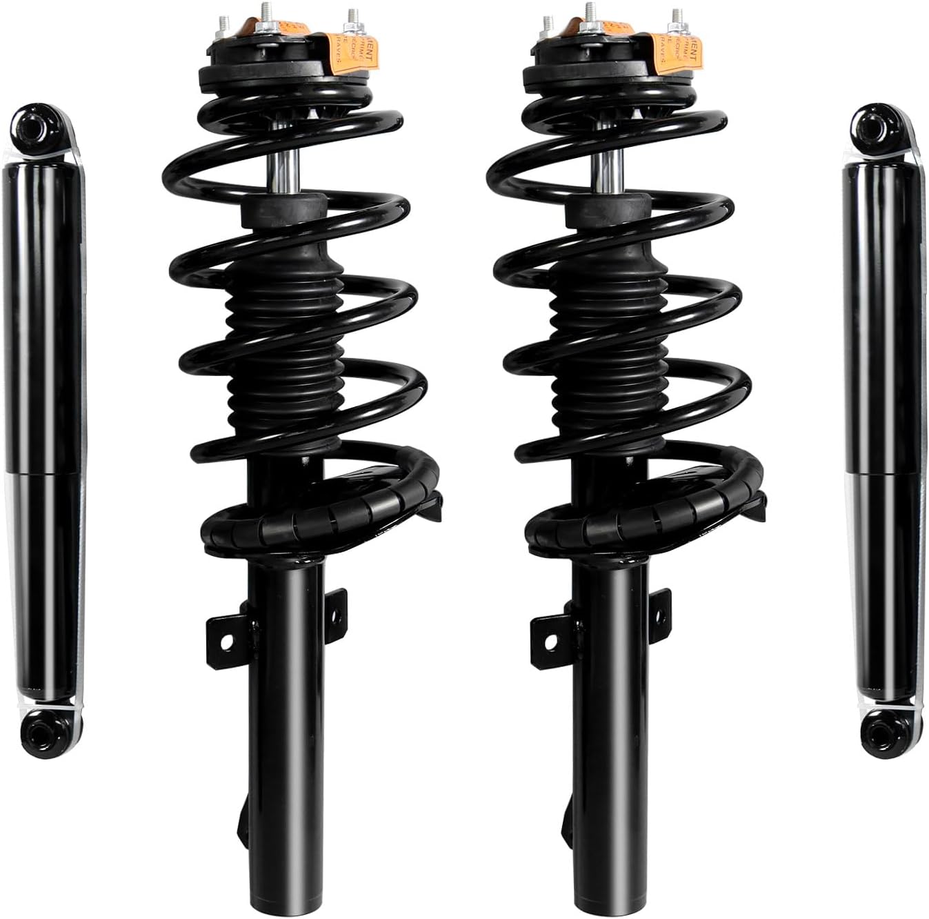 4PCS Front and Rear Strut & Spring Assembly Fits for Ford Transit Connect 2010 2011 2021 2013 Shock Absorbers Replacement 172479 349113 SR4560 SR4561